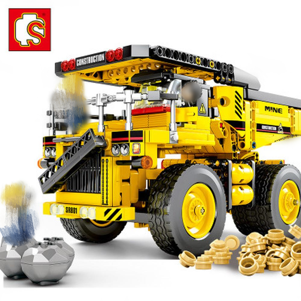 

SENBO Technic City Series 701801 807PCS Truck Engineering vehicle Loader car Building Blocks Brick boys Toys christmas gift