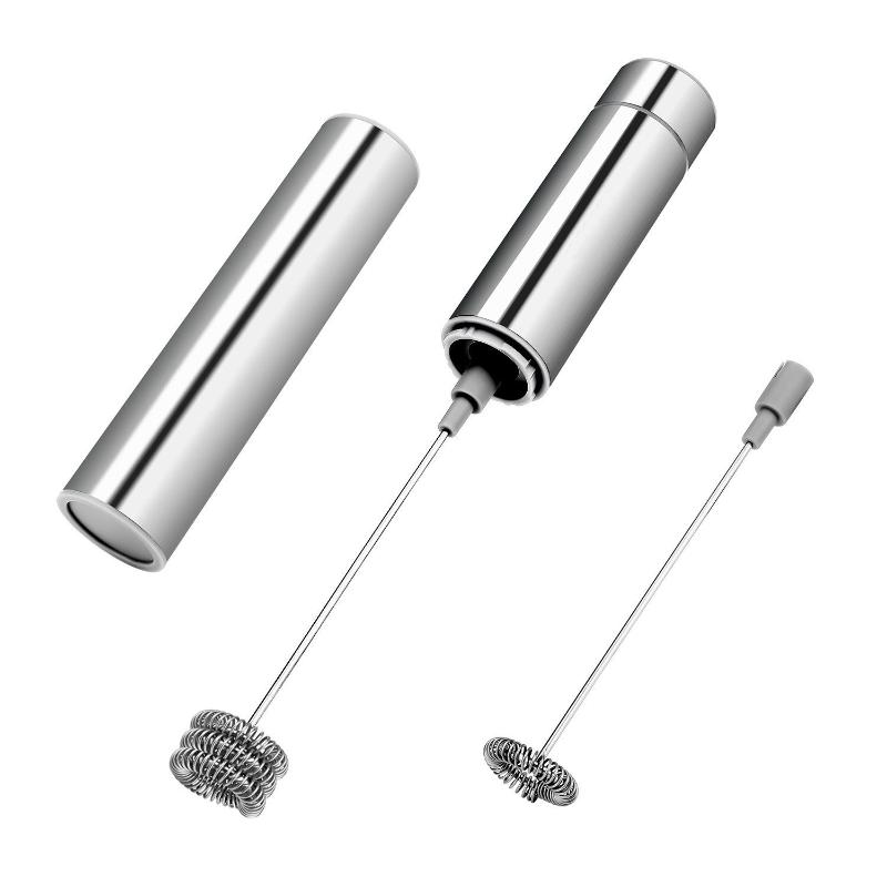 

Stainless Steel Handheld Electric Milk Frother Fancy Coffee Frother Milk Mixer Egg Beater WY32502