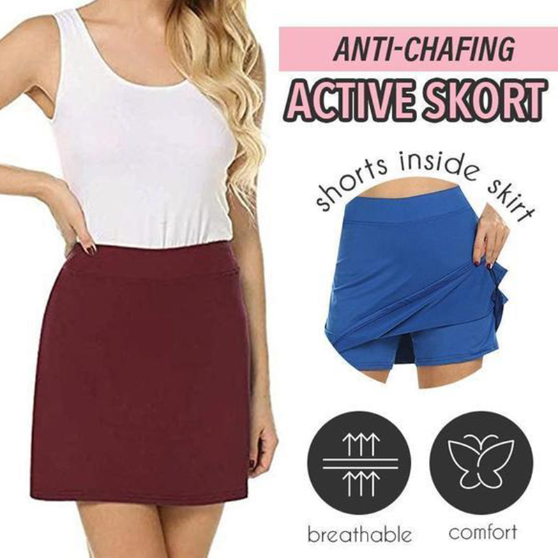 

Performance Active Skorts Skirt Womens Plus Size Pencil Skirts Womens Running Tennis Golf Workout Sports Anti-chaffing Skort