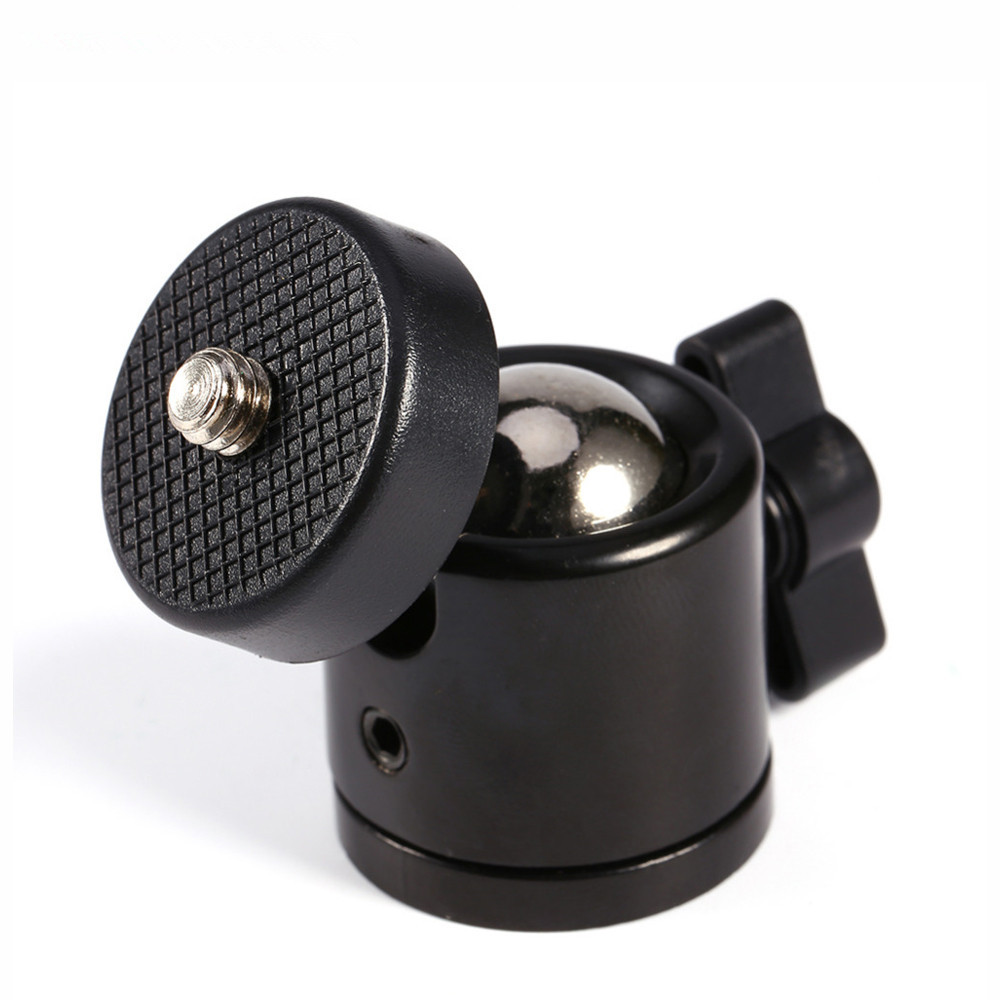 Negro Cabeza de tr/ípode con r/ótula Mini Cabeza de c/ámara giratoria DSLR DV 360 Tr/ípode con r/ótula Mini DSR Cabeza de Tornillo de 1//4Soporte para tr/ípode DSLR Mini