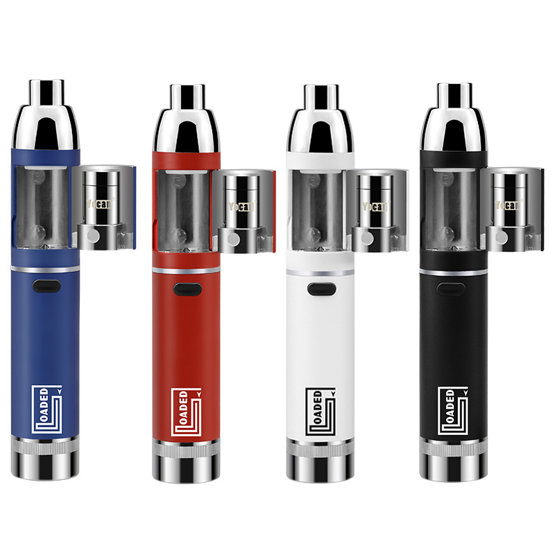 

Authentic Yocan Loaded Kit wax pen Concentrate 1400mah Battery Kits vape Extendable Mouthpiece Magnetic Lid Chamber QUAD QDC Coil