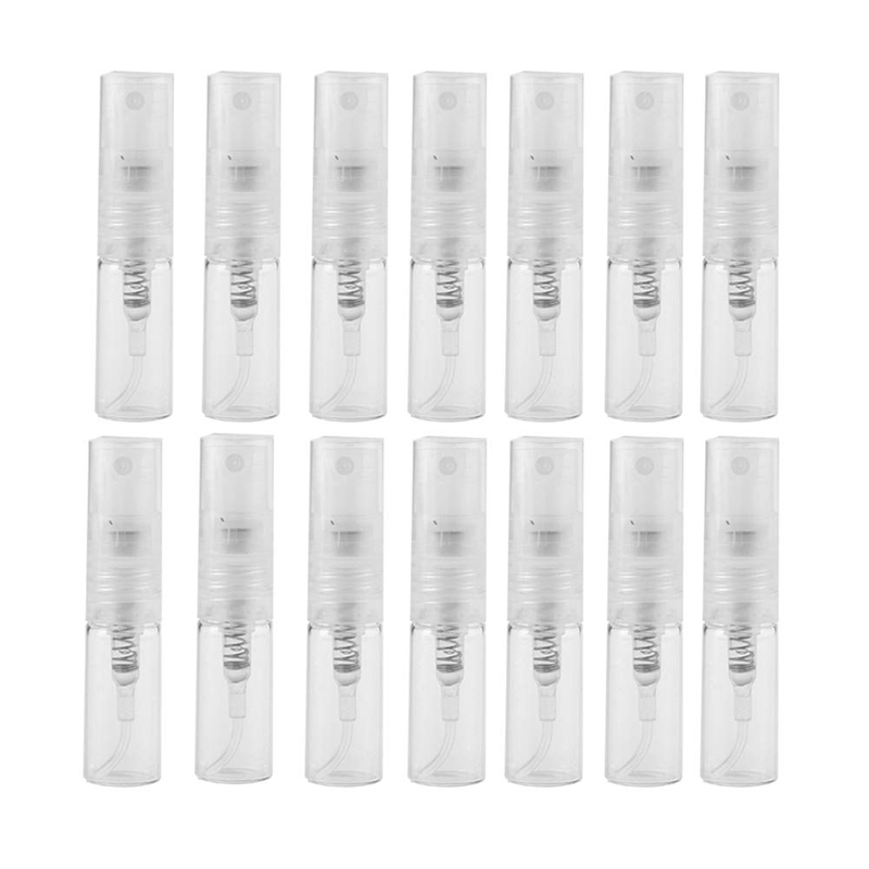 

200Pcs/Lot 2ML Transparent Plastic Spray Bottle Small Cosmetic Packing Atomizer Perfume Bottles Atomizing Spray Liquid Container