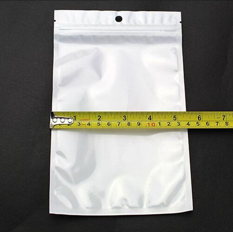 

PVC Plastic Bag Zipper Retail Packaging Bag Poly OPP Packing Zipper Retail Clear White Packages Jewelry Food Many Size Available
