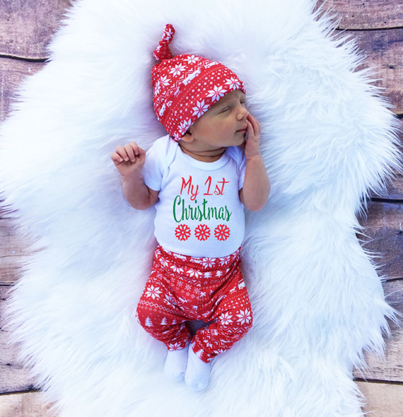 infant christmas leggings
