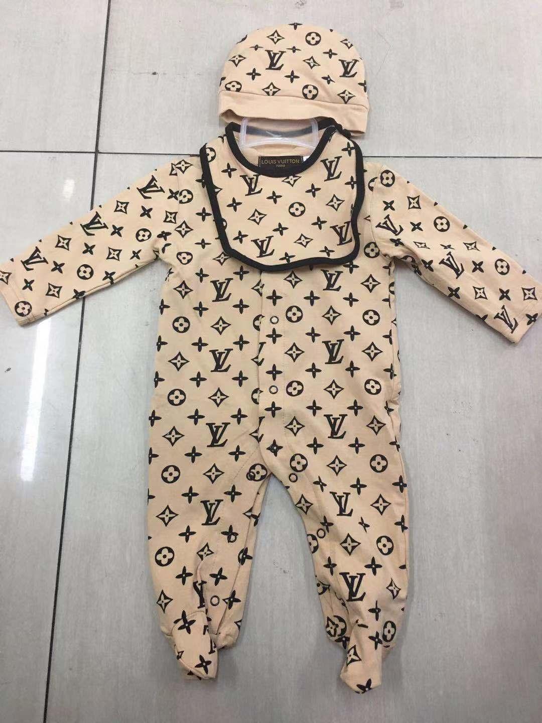 

Toddler Infant Romper Baby Clothing Sets Boys Girls Full Sleeve Cotton Soft Jumpsuits Rompers+ Hat + Bib 3pcs/set Suit, Blue
