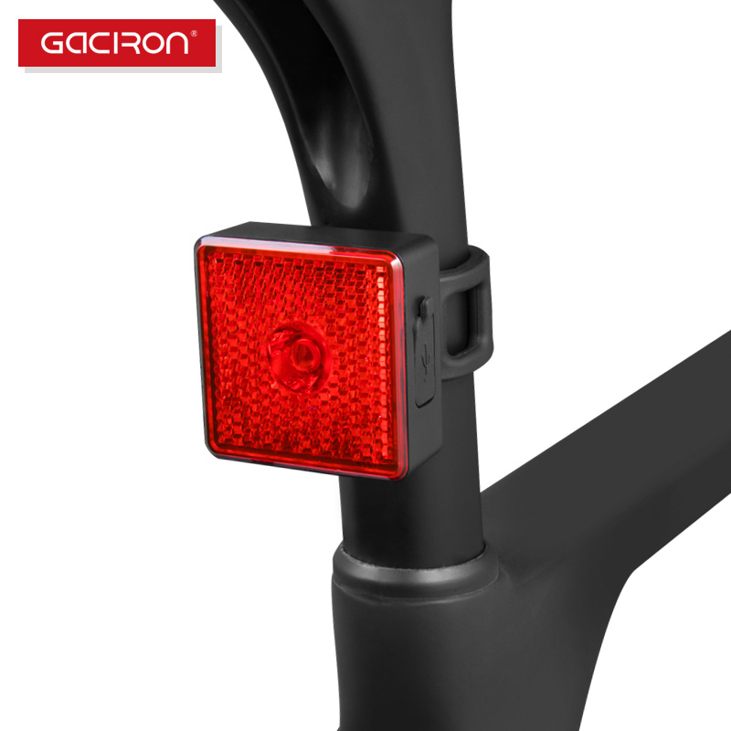 

GACIRON 40LM Smart Waterproof Bike Light Rechargeable Bicycle Tail Light Night Safety Warning Lamp MTB Road Cycling Accessories