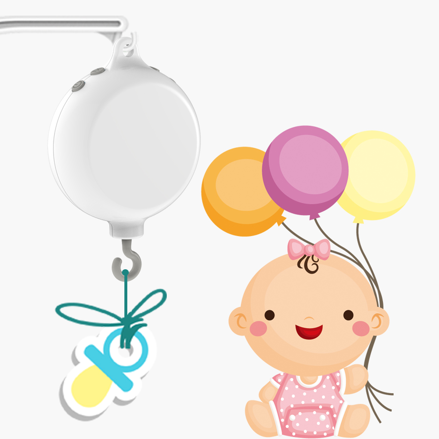 

35 Tunes Electrical Baby Crib Mobile Music Box, Battery Operated (Brackets or Toys not included)