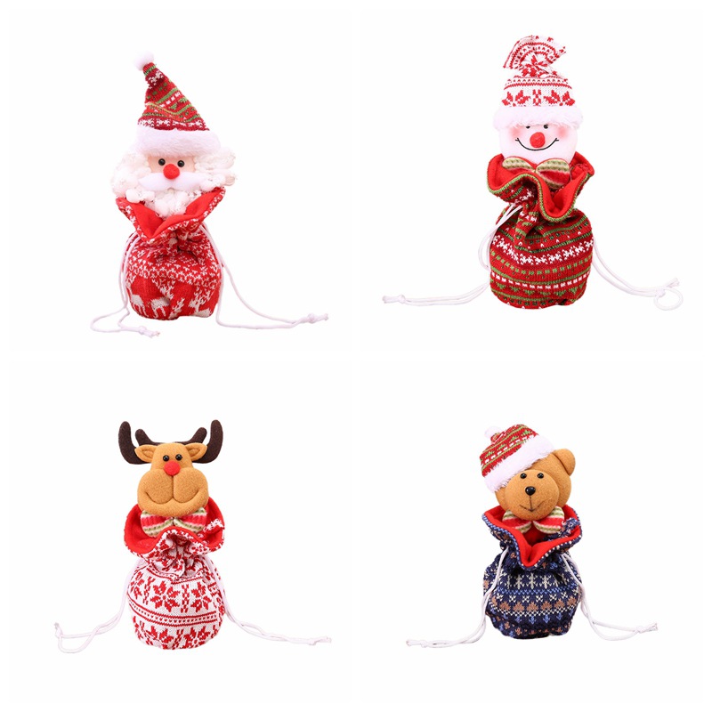 

Christmas Doll Portable Apple Bag Children's Candy Bag Santa Claus Gift Case
