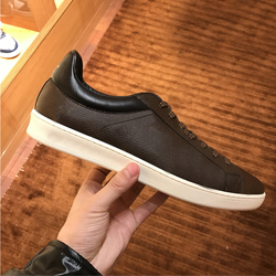 

Men Casual shoes women Travel 100% leather lace-up sneaker fashion lady designer Running Trainers Letters woman Flat Printed gym sneakers Large size 35---3645 with box, Extra laces