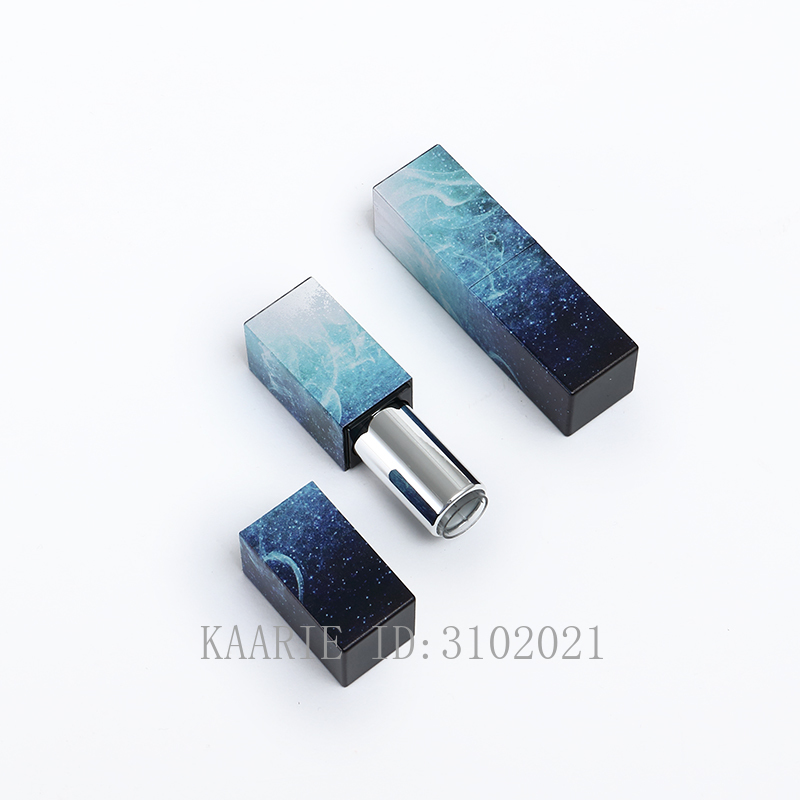 

12.1mm 10/30/50pcs Empty Blue Star Sky Square 3d Lipstick Tube,DIY Portable Plastic Lip Container,Cosmetics Shell Packaging