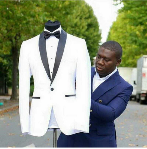

High Quality One Button Groomsmen Shawl Lapel Groom Tuxedos Men Suits Wedding/Prom Best Man Blazer ( Jacket+Pants+Tie) 069, Same as image