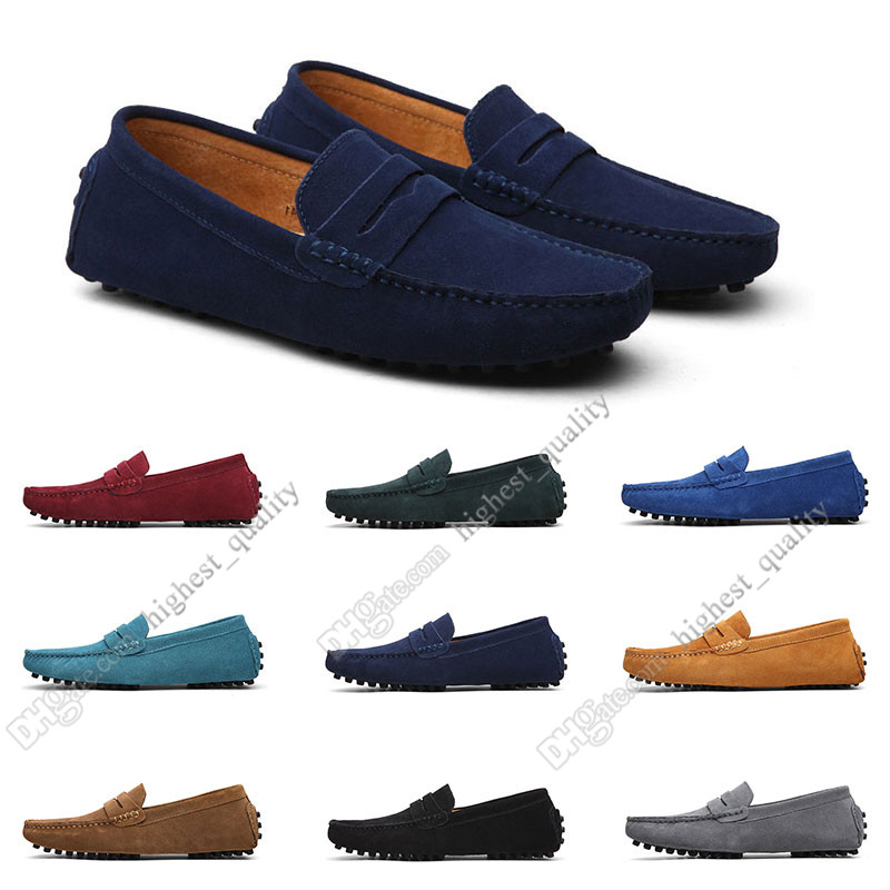 

2020 Large size 38-49 new men's leather men's shoes overshoes British casual shoes free shipping Five, #08
