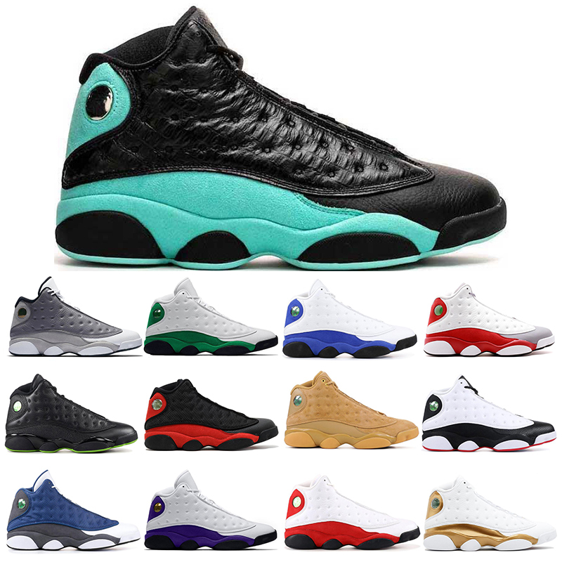 

New arrivel Mens basketball shoes 13s 13 Island lucky green COURT PURPLE BLACK CAT Bred sports sneakers trainers Athletic size 7-13, Love and respect