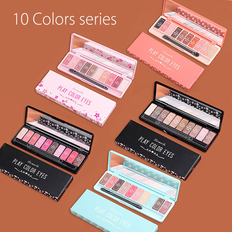 

Eye Shadow Palette 10 Colors Matte Eye shadow Fashion Glitter Eyeshadow Makeup Nude set Korean Style Cosmetics, 12colors-02