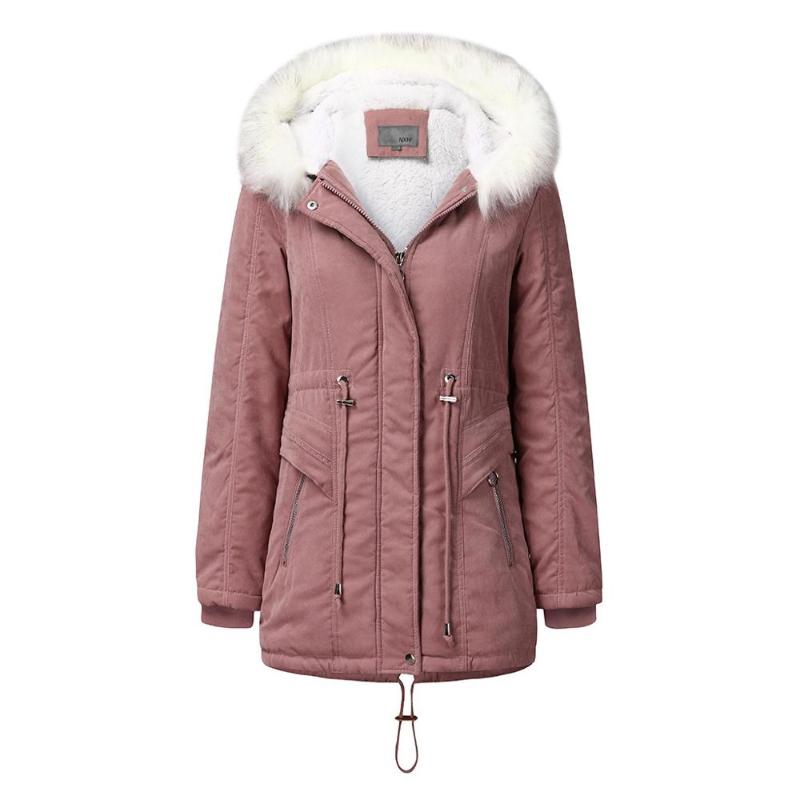 

Winter Jacket Women Warm Coat Hooded Clothes 2020 Fashion Plus Size Jackets Casual Outwear Coats Parkas Casacas Para Mujer, Black