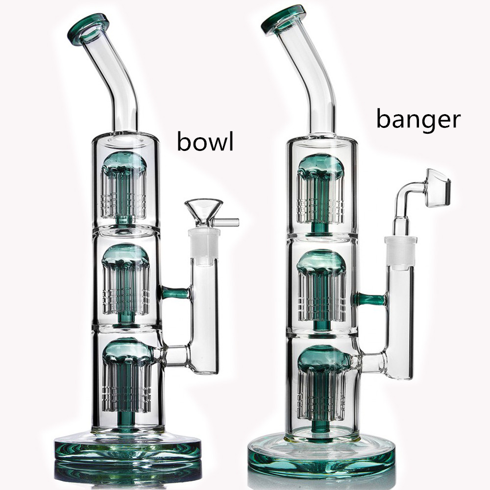 

Arm Tree Perc Glass Water Bongs heady Dab Rigs smoking accessories glass water pipe hookahs Shisha Wax with 14mm bowl