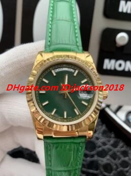 

Hot Sale 3 Style Men Watch 118138 118135 Brown Green Leather Strap 36mm Asia 2813 Automatic Luxury Wristwatch Free Shipping, Make waterproof