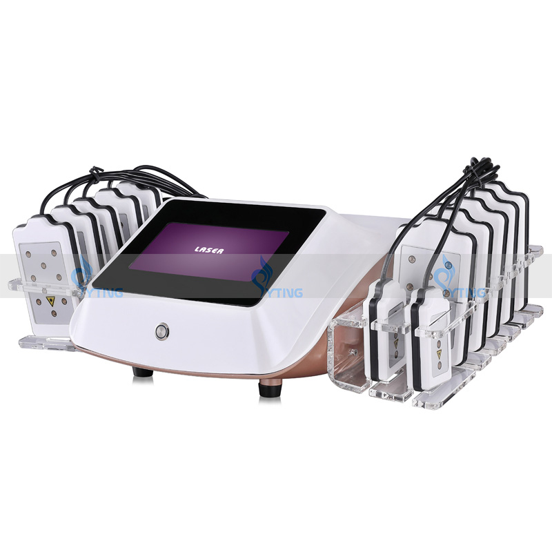 

650nm Lipolaser Lipo Laser Slimming Beauty Machine Diode Laser Fat Burning Remover Body Shaping Weight Loss 14pcs Paddles Instrument