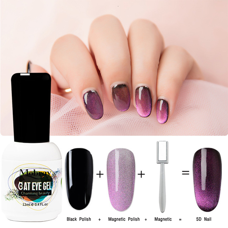 

Doradosun 12ml 5d Magnetic Cat Eye Nail Polish Quick Dry Opal Nail Polish Art 1 Pcs