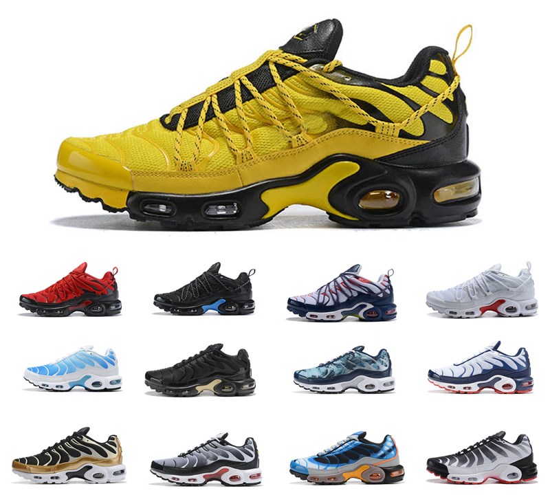 2019 Newest champagnepapi Mercurial Plus Tn Ultra SE Black White Orange Running Shoes Plus TN shoe Women Mens Trainers Sports Sneakers 36-46
