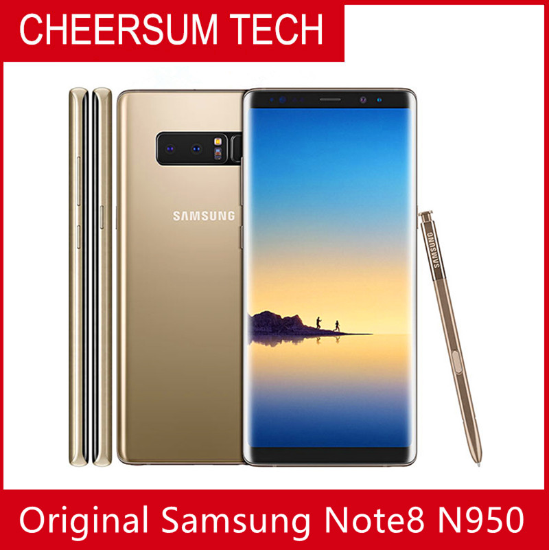 

Samsung Galaxy Note8 Note 8 N950 Original Unlocked LTE Android Cellphone Octa Core 6.3" Dual 12MP 6G RAM 64G ROM Snapdragon 835, Purple