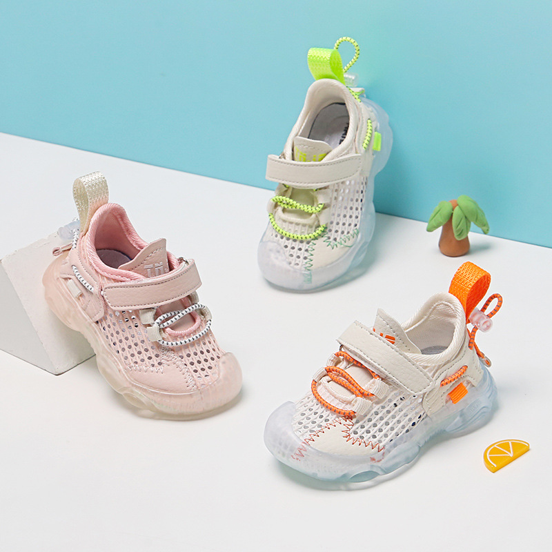 

2020 Summer Baby Girl Shoes Children's Casual Shoes Toddler Boys Breathable Mesh Sneakers Baby, Pink