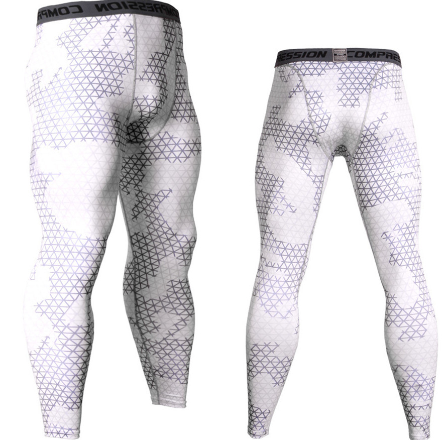

Mens Camouflage Tight trousers Running training compression Quick-drying Gym jogging Fitness pants mens tights leggings drawers Briefs, Colour 5