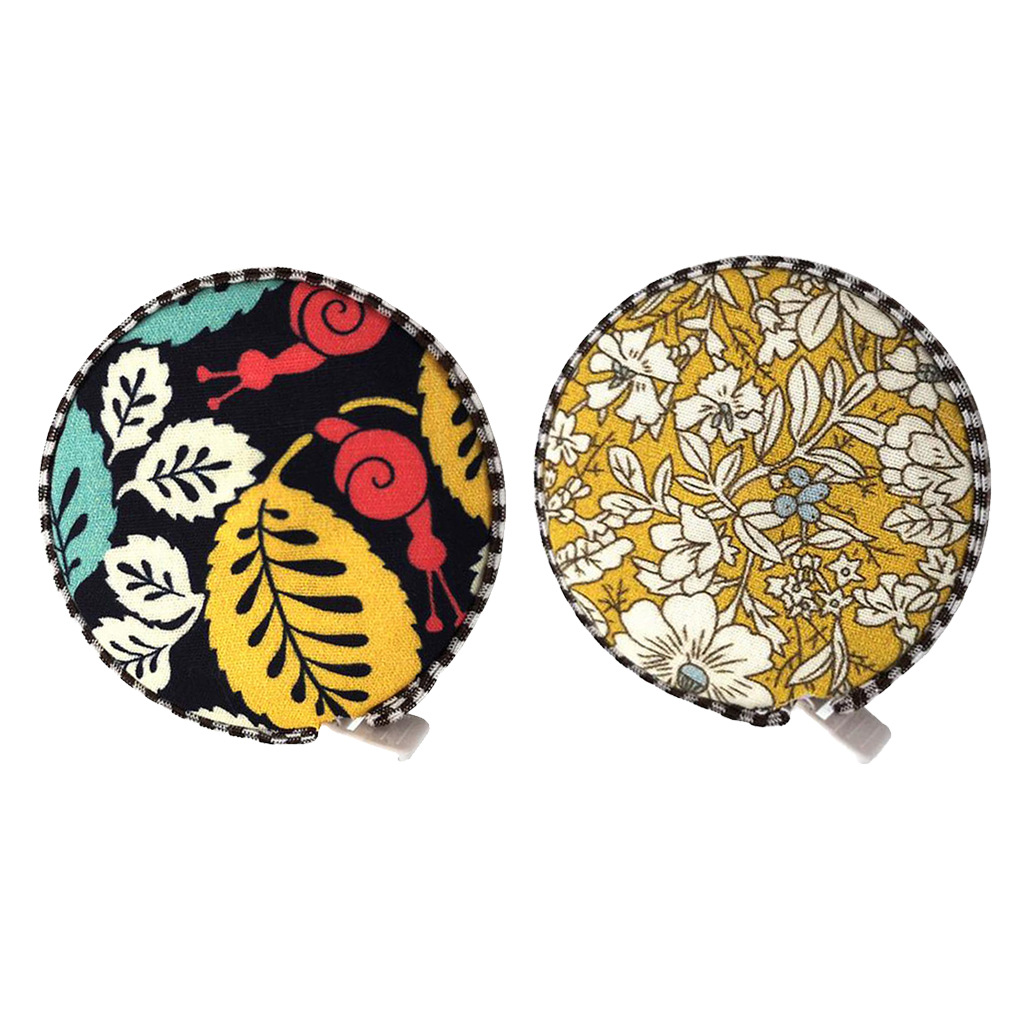 

2pcs 150cm sewing measuring tape with cloth case body measuring ruler, Black
