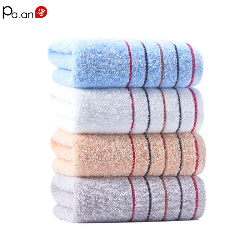 

4pc Set Cotton Thickened Wash Towel Absorbent Household Adult Non-linting Children Female Face Towel Bath Towels Hand, 18-(4pcs one set)
