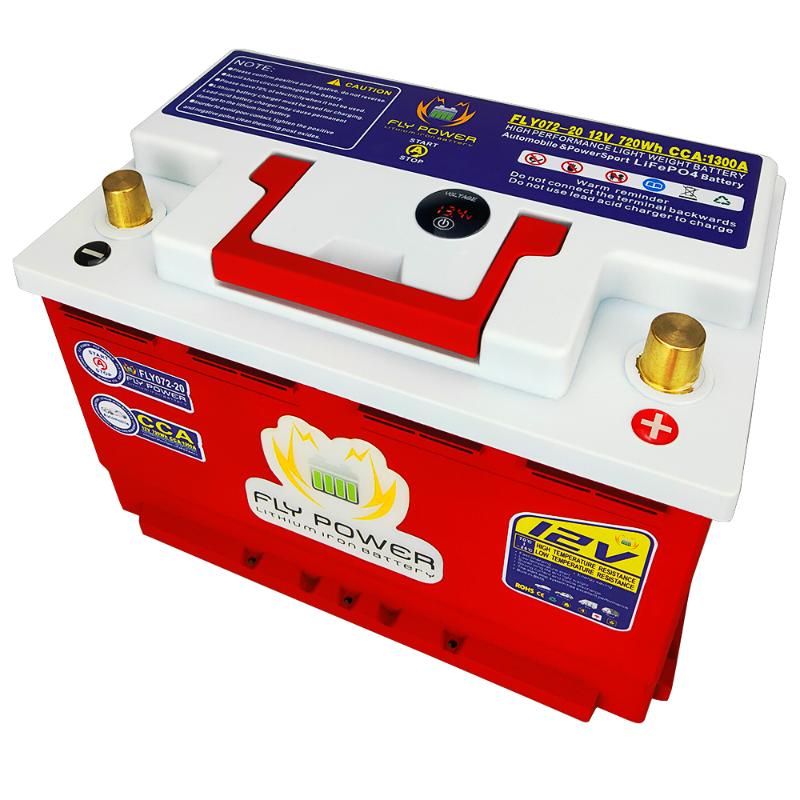 

LifePo4 12V 256WH 512WH 768WH 720WH 1024WH car battery with BMS lithium iron start batteries for jump Starter car life battery