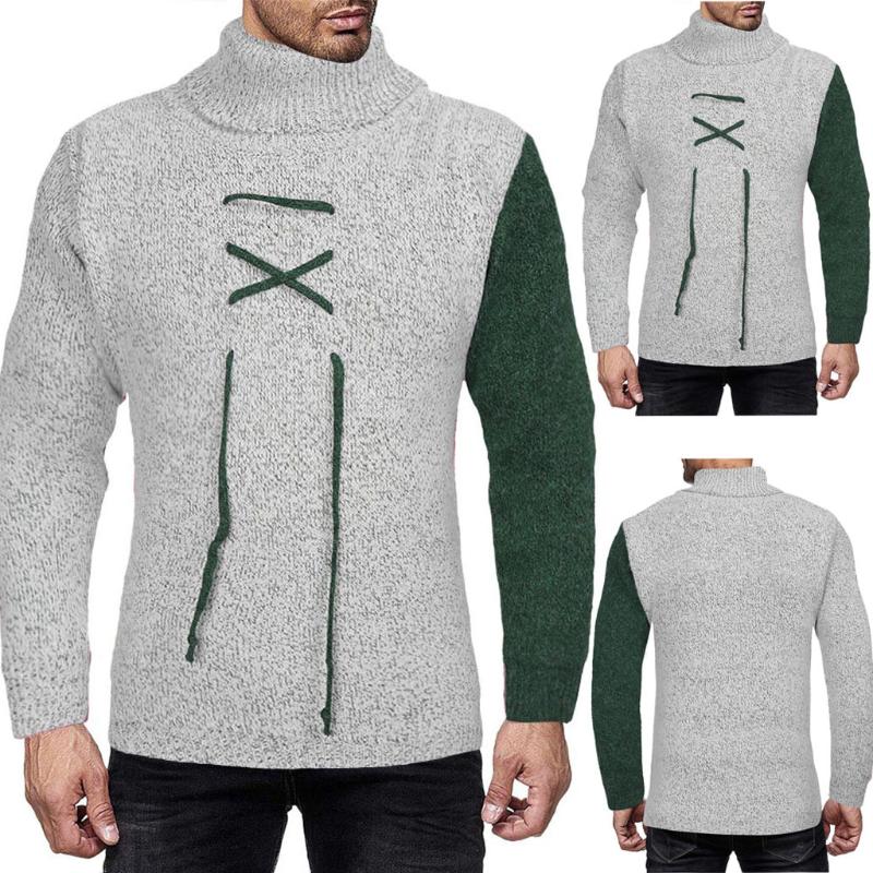 

Men's Fashion Autumn And Winter Sweaters Simple Design Casual Sweater Top Blouse SweaterCoats Male Casual Warm Slim Fit clothing, Gray