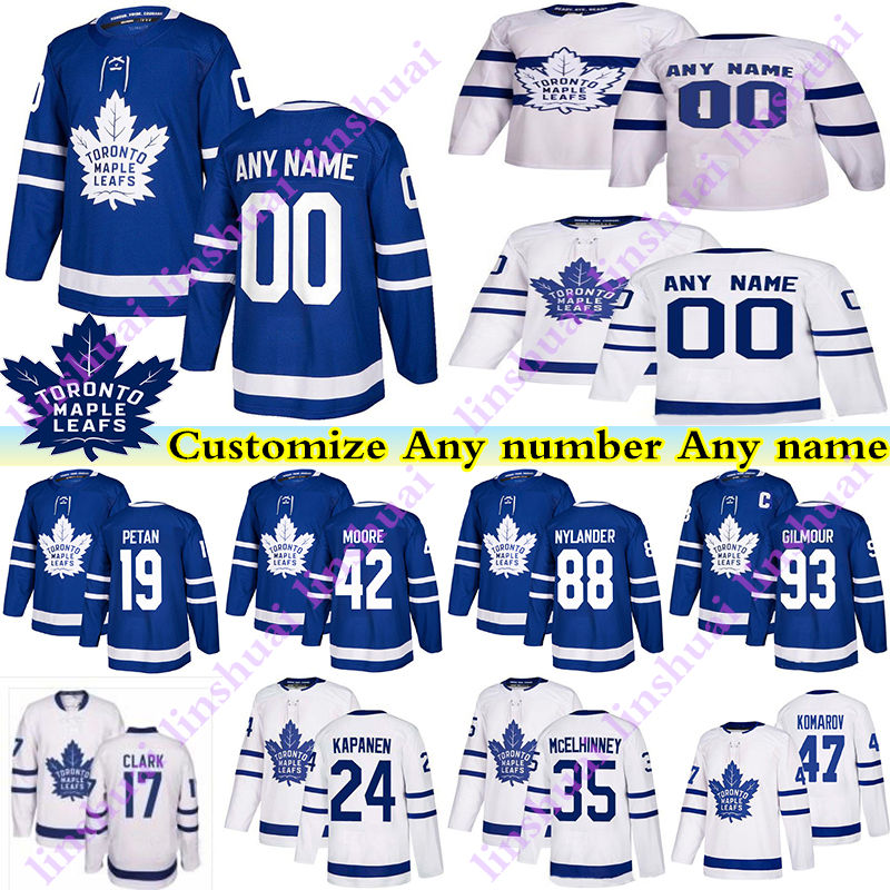 

Men's Kids Womans Toronto maple leafs jerseys 17 Wendel Clark 93 Doug Gilmour Zach Hyman Kapanen Customize any number any name hockey jersey, Black;red