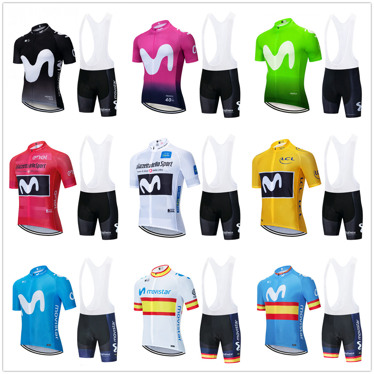 

Cycling Jersey set 2020 World Champion Summer breathable CYCLING clothing MTB bike jersey 9D gel pad bib shorts kit Ropa Ciclismo, Black;red