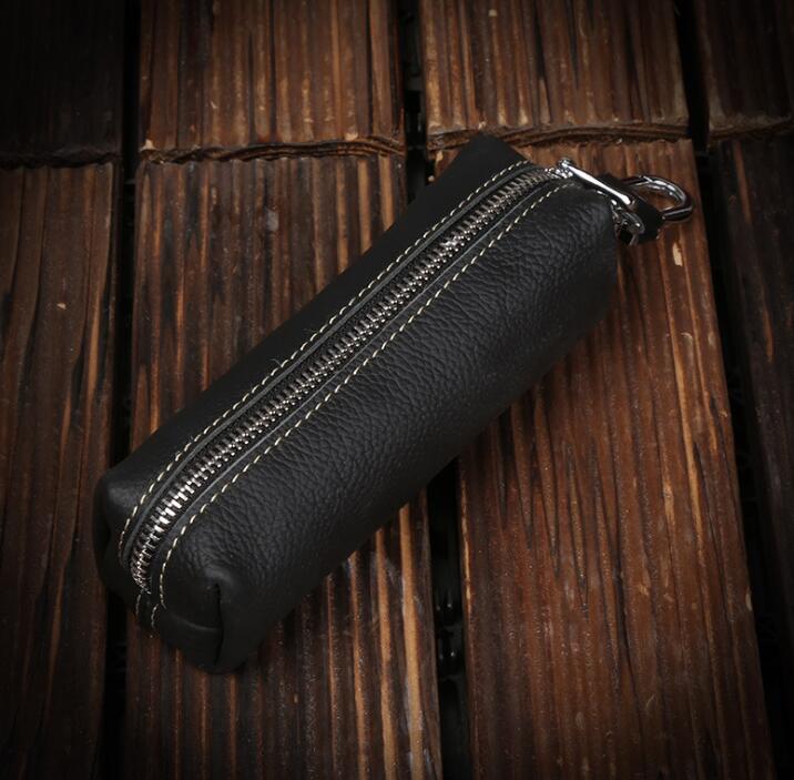 

Genuine Cow Leather Men Women Key Bag Small Business Kay Case Women Housekeepers Wholesale purse keychain keychain wallet