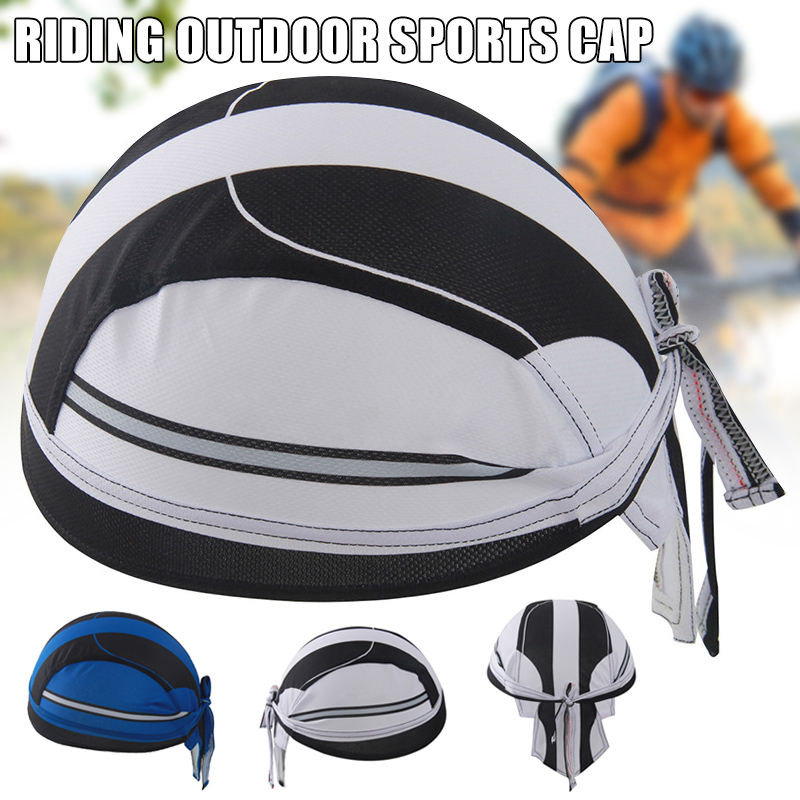 

Stripe Quick Dry Bandana Pirate Hat Absorbing Sweat Cycling Headwear Outdoor Sports HB88, Blue