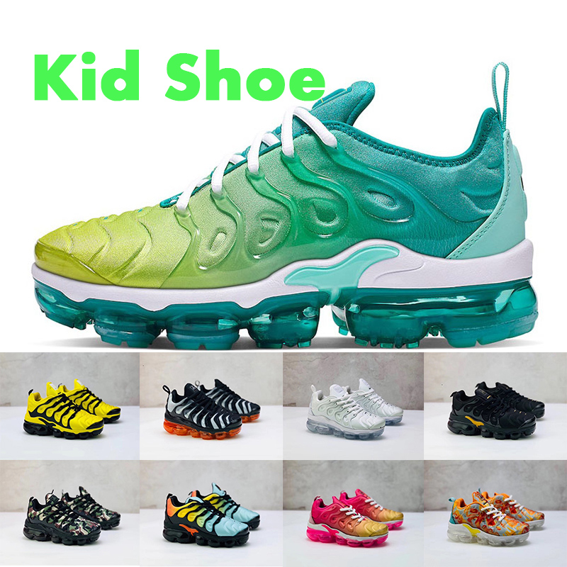 

Fashion Kids shoes vapors tn plus Baby Boys Girls Childrens trainers sneakers Lemon Lemon Lime black white summer sunset Kids shoes 24-35, A6