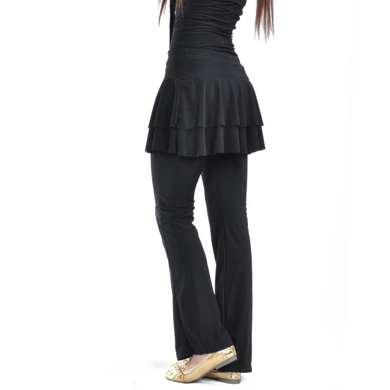 

Wholesale Square trouser skirt Latin trouser skirt Belly Latin Dance Costumes LD0030#, Black