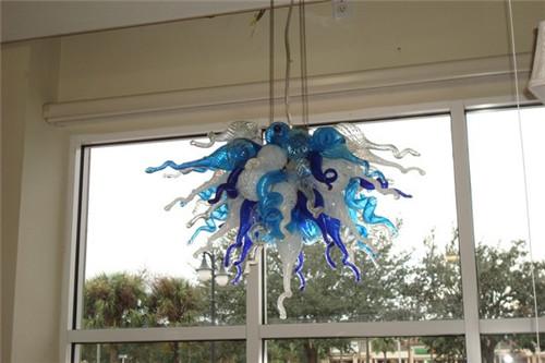 

Wholesale Style CE/UL Certificate Energy-saving Murano Glass Crystal Livingroom Decorative Smart Colored Chain Ceiling Chandelier