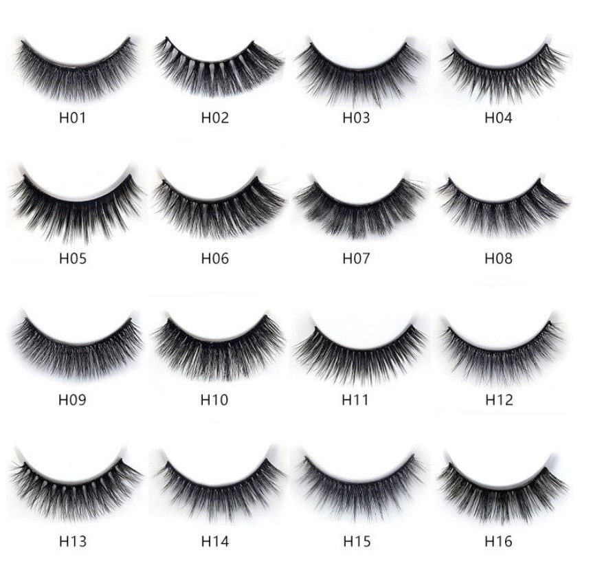 

13different styles 5Pair100% Real 3D Mink Lashes Soft, Natural False Eyelashes Makeup Long Eyelashes Extension cilios
