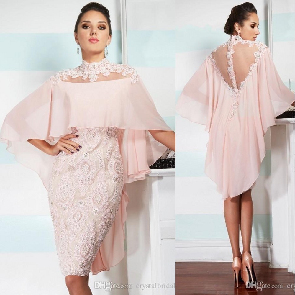 pink chiffon cape