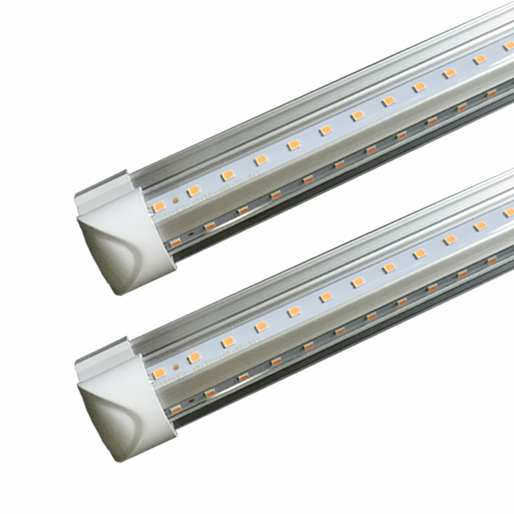 

led tube lights 8ft 6ft 5ft 4ft 3ft 2ft 1ft Integrated T8 Tube Lights 110lm/W Frosted Transparent Cover cooler led lights AC 85-265V UL DLC