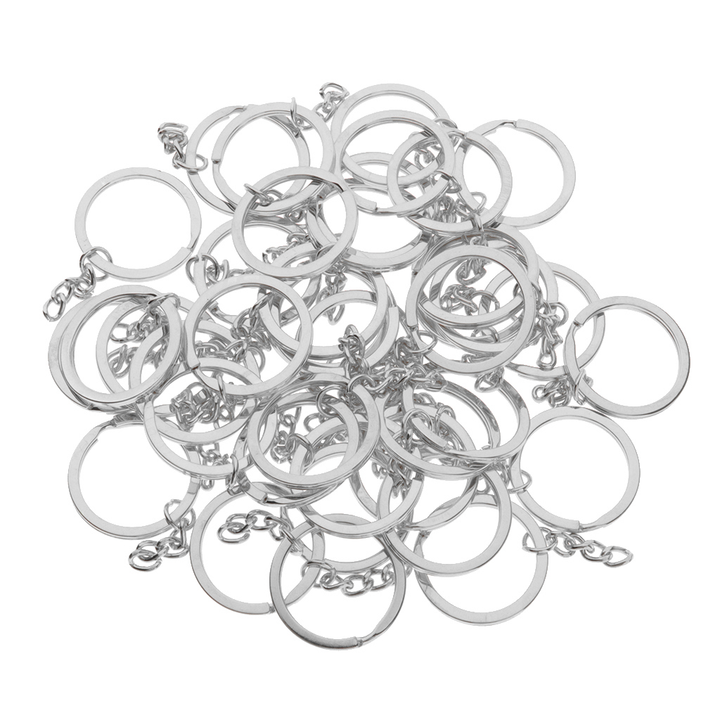 

Key Rings Chains Split Rings Hoop Key Holder Loop DIY Accessory 30mm