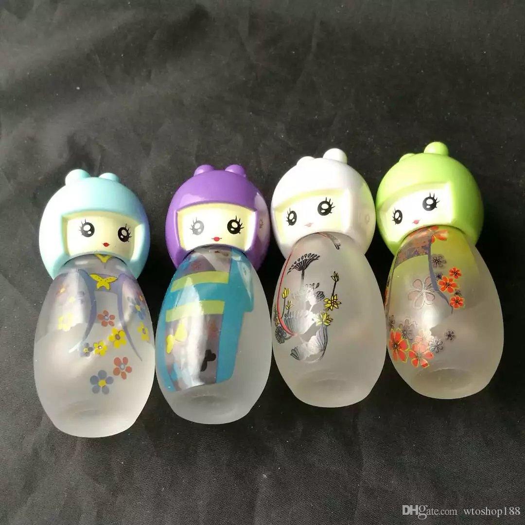 

Lovely alcohol lamp Wholesale Glass bongs Oil Burner Glass Water Pipes Oil Rigs Smoking Free