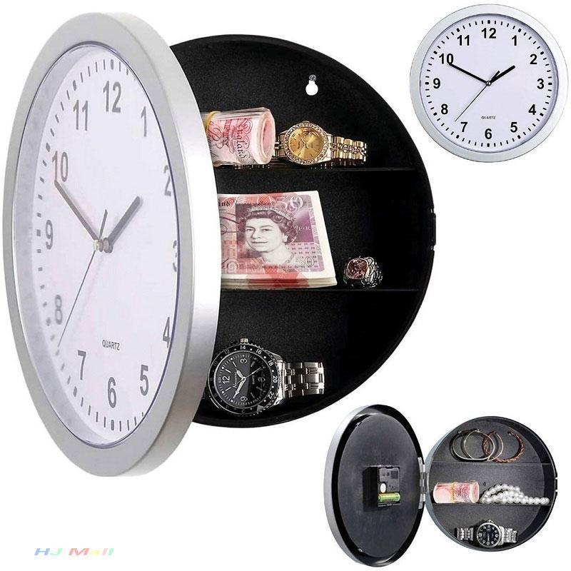 

Creative Hidden Secret Storage Wall Clock Home Decroation Office Security Safe Money Stash Jewellery Stuff Container Clock