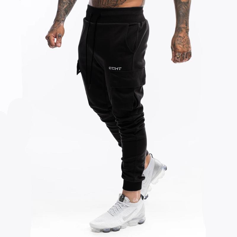 

Running Sweatpants Men Jogging Training Outdoor Sport Pants Cotton Trackpants Black Trousers Male Gym Fitness Workout Sportswear