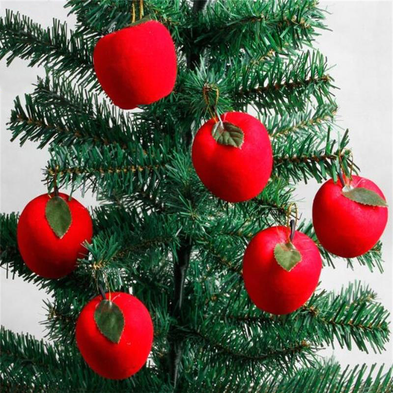 Rote Äpfel Apfel Deko Weihnachten Baumanhänger Baumschmuck