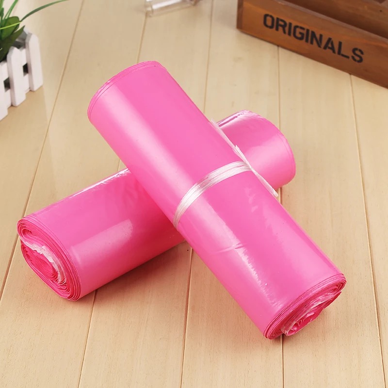 

100pcs Color express bag wholesale green pink white destructive packaging bag logistics parcel express bag