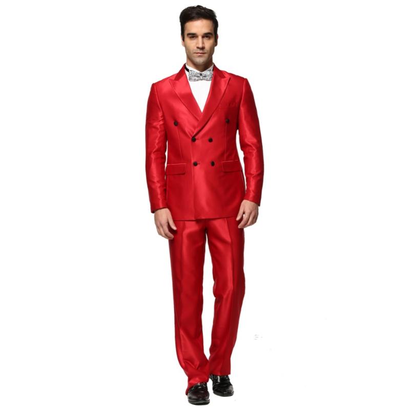 

Custom Made Men Suit New Shiny Red Double Breasted Men's Business Wedding Suits Party Tuxedo Costume Homme (Jacket+Pants) B837, Beige