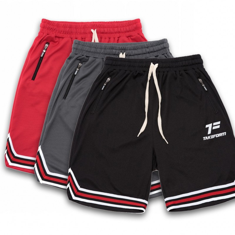 

Hot selling men's clothing brand pure color cotton shorts men's casual fashion shorts slim fitness jogging, Red