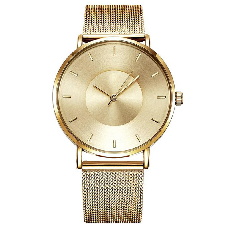 

SHENGKE Business Casual Women Wristwatch Ladies Watches Quartz Movement Stainless Steel Gold Watchband Stainless Steel Buckle